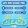 thumbnail image 4 of Bundaloo Baby Splash Pad for Toddlers - Inflatable Mat with Sprinklers, Attaches to Most Garden Hoses - Summer Fun Outdoor Kiddie Wading Pool (Blue with Ducks), 4 of 8