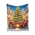 thumbnail image 2 of Christmas Throw Blanket Super Soft Flannel Fleece For Winter Warmth And Cozy Comfort Lightweight Yet Durable Ideal For Sofa Bed Decor And Indoor Outdoor Use Easy Care Gift, 2 of 7