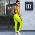 thumbnail image 2 of 26"Neon Yello yoga pants for women,XL, 2 of 3