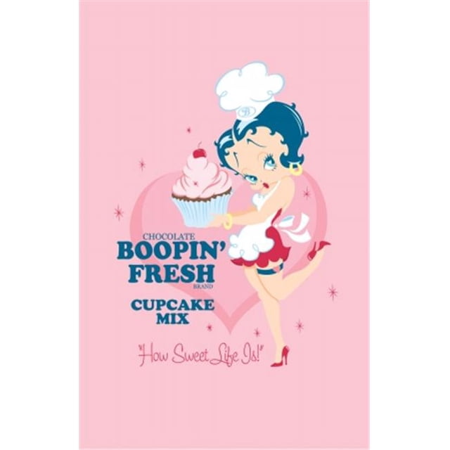 Precious Kids Betty Boop Canvas Painting-Cake