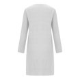 thumbnail image 5 of Stamzod House Dress for Women Halloween Print Long Sleeve T Shirt Nightgown Soft Crew Neck Short Sleep Shirt M, 5 of 7