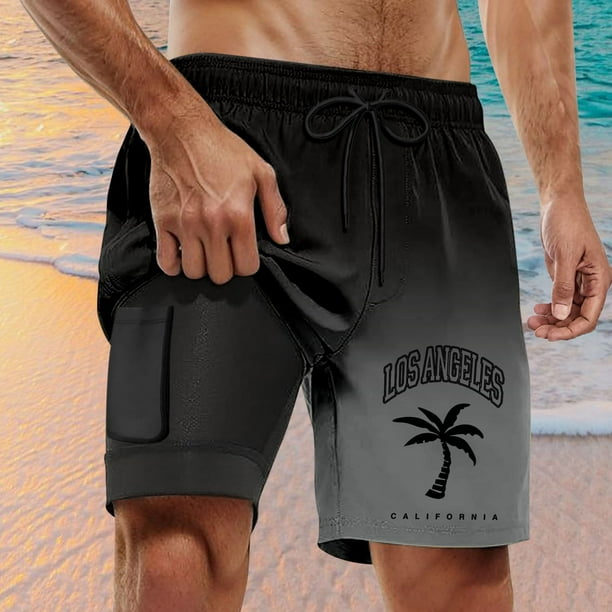 WILLBEST Bañador Corto Informal para Hombre, Pantalones Cortos de Tabla Seca para Hombre