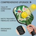 thumbnail image 2 of Pickleball Paddles Set Of 2, Fiberglass Surface, Tropical Jungle Print, 4 Balls & Bag, 2 of 5