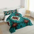 thumbnail image 3 of Manfei Bohemian Flower 3-Piece Full Size Comforter Sets for Teens Boys Girls,Tribal Aztec Bedding Comforter Set,Exotic Style Lightweight Bedding Sets,Luxury Bedroom Decor,Reversible, 3 of 8