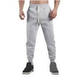 thumbnail image 2 of CFLVAEK Mens Sweatpants Big and Tall Elastic Bottom Workout Athletic Pants Casual Drawstring Elastic Waist Sweatpant Loose Fit Solid Color Sweatpant Gray XXXL, 2 of 4