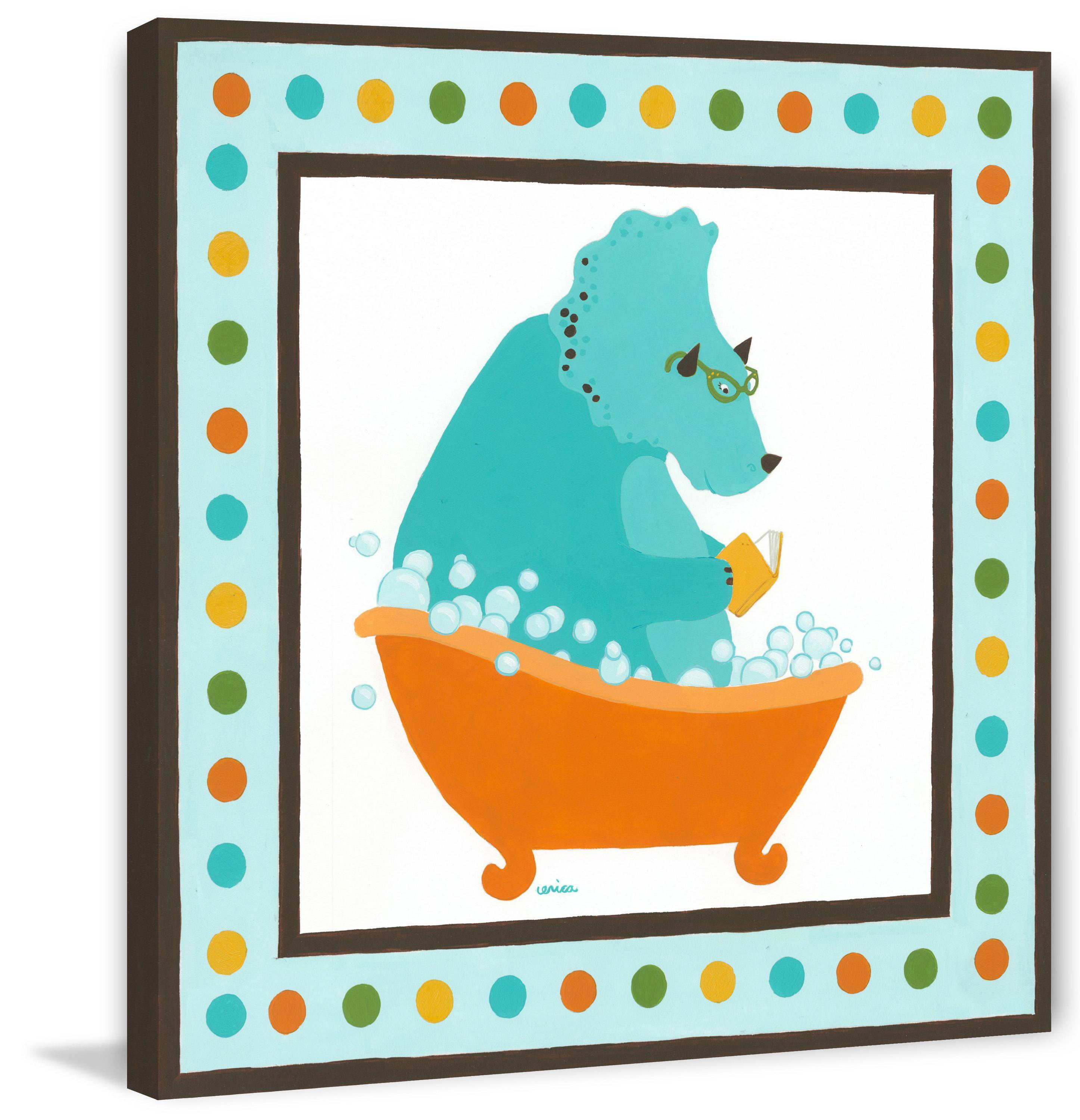 Marmont Hill Rub-a-dub Dino III Canvas Wall Art