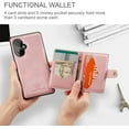 thumbnail image 5 of OnePlus Nord N30 5G 2023 PU Leather Wallet Case, Pink (Cellular Phone Case), 5 Card Slots, Magnetic Back Card Pockets, Shockproof Protective Cover, Detachable, Wireless Charging Compatible, 5 of 14