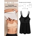 thumbnail image 5 of Vaslanda Women Plus Size Tank Top with Built-in Bra Cup Adjustable Double Straps, 5 of 7