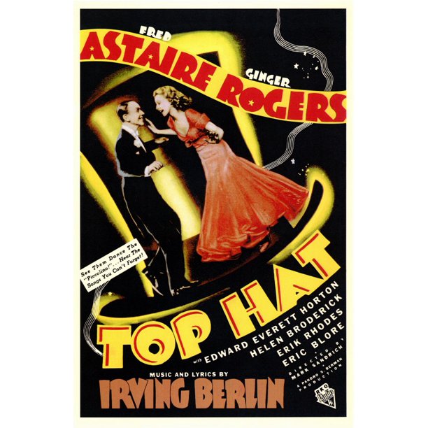 Top Hat 1935 11x17 Movie Poster Walmart Com Walmart Com
