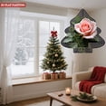 thumbnail image 3 of Metal Hanging Christmas Tree-Shaped Wind Decorations - Elegant Design with Green Foliage & Decorative Concentric Lines for Garden Spinners, 3 of 7