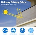 thumbnail image 5 of Screenguard Privacy Fabric 15-ft x 6-ft Tan UV Protection, 5 of 7
