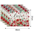 thumbnail image 4 of Ensemble de 4 Napperons Réutilisables pour Décoration de table de Cuisine de la Saint-Valentin, 4 of 5