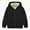 A264-Black, variant on Caqnni Hoodies for Boys Little Girls Solid Zip-Up Hooded Sweatshirt Casual Long Sleeve Hooded Sweatshirt Kangaroo Pocket Fall Winter Jacket Long Sleeve Coat for 5-6 Years