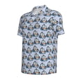 thumbnail image 2 of Xecao Police Car for Mens' Casual Short Sleeve Button-Down Polo Shirts for a Classic Golf Look, 2 of 9