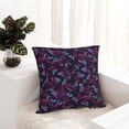 thumbnail image 6 of Yiaed Purple Butterfly Print Pillow Covers Super Soft Decorative Square Throw Pillow Covers Case Cushion Covers for Sofa Couch Bedroom Car Decor（No pillow core）-22"x22", 6 of 7