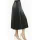 thumbnail image 3 of Falda plisada vinipiel color Negro AMAD casual para mujer talla M, 3 of 5