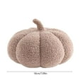 thumbnail image 4 of CuiLiyq Fall Pumpkin Pillows, Halloween Decoration Plush Throw Pillows, Soft Fleece Cute 3D Shaped Cushion for Sofa Bedroom Autumn Thanksgiving (Gray), 4 of 6