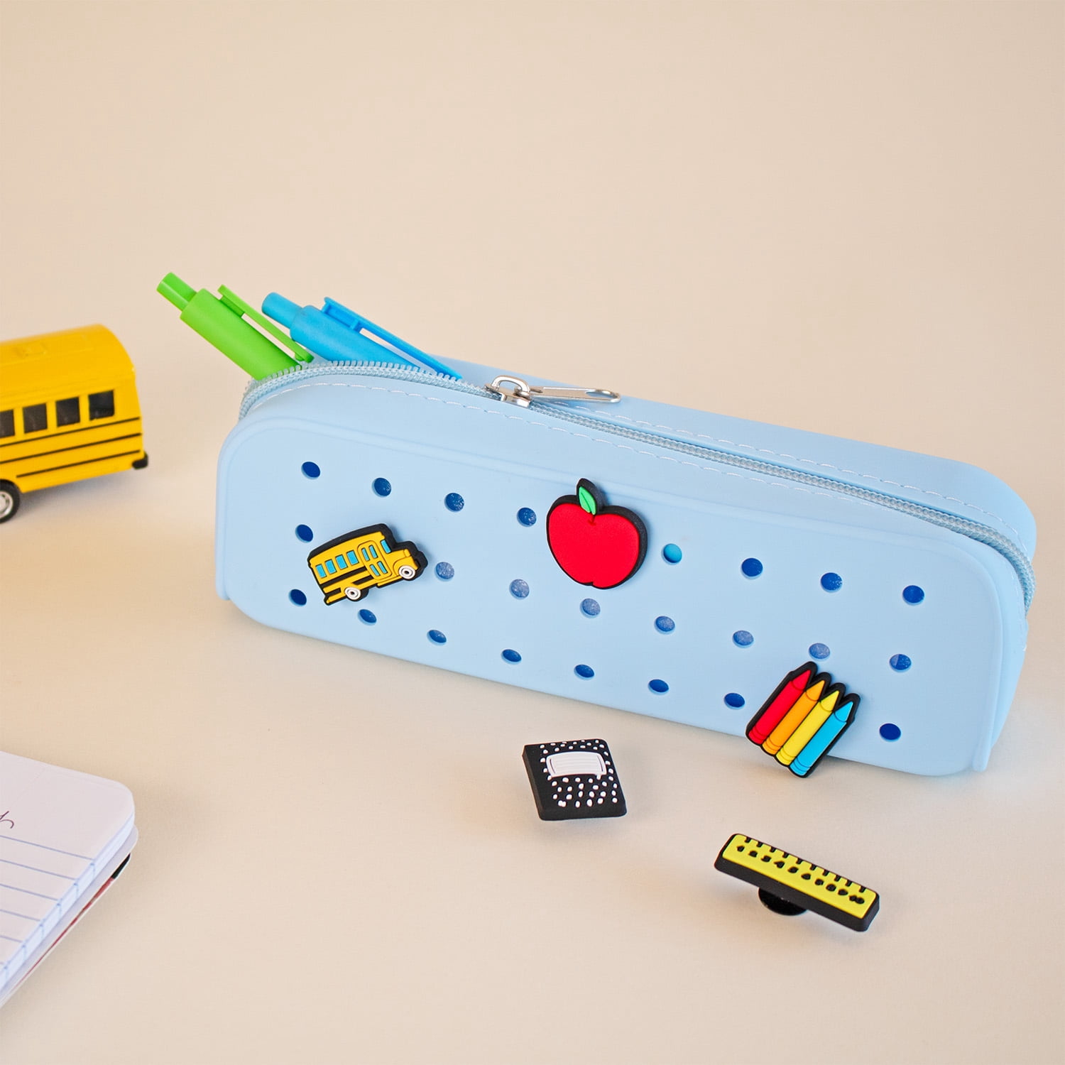 Art 101 School Themed Charms-Pencil Case Accessory, Back to School, 5-Pack