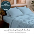 thumbnail image 2 of Mellanni Iconic 6 Piece Bed Sheet Set Brushed Microfiber, Deep Pocket, Full, Light Blue, 2 of 6