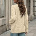 thumbnail image 5 of Lixiuxyad Womens Cardigans ’s Heart Button Loose Round Neck Knit Cardigan – Soft Blend Jacket,Beige, 5 of 6