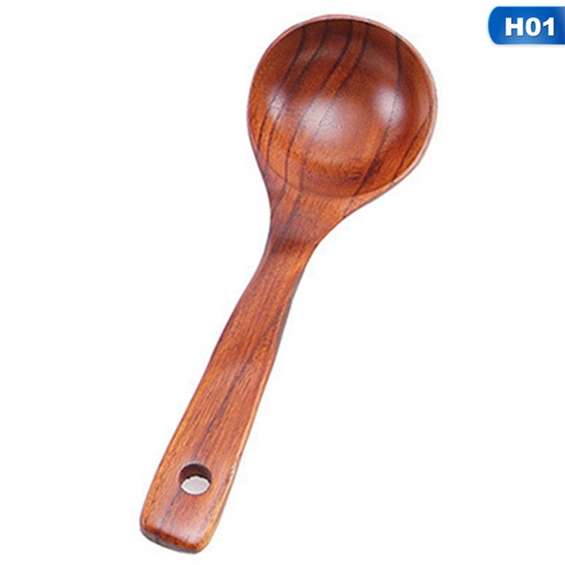 Yaoping Long Handle Large Soup Spoon Log Spoon Nonstick Hot Pot Spoon