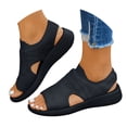 thumbnail image 3 of YLYL Women's Sandals Arch Support Open Toe Plantar Fasciitis Slip on Comfort Casual Summer Beach Sandals, 3 of 9