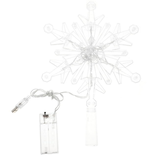 Christmas Tree Topper Lighted Snowflake Topper Christmas Tree