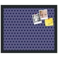 thumbnail image 2 of PinPix 18x15 Custom Cork Bulletin Board Dark Purple Dots Poster Board Has a Fabric Style Canvas Finish, Framed in Dark Purple Dots, by ArtToFrames (PinPix-401), 2 of 6