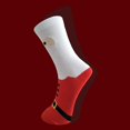 thumbnail image 3 of JZROCKER Christmas Novelty Socks Men Women Cute Light Bulb Santa Patterned Holiday Socks, 3 of 11
