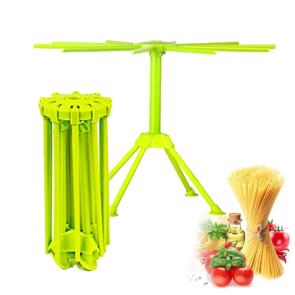 Pasta Drying Rack Stainless Steel Kitchen Noodle Dryer Collapsible  Rotatable Pasta Stand - AliExpress