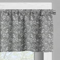 thumbnail image 5 of Ambesonne Leaf Valance & Curtain, Floral Simple Nature, 55"x30", Black White, 5 of 6