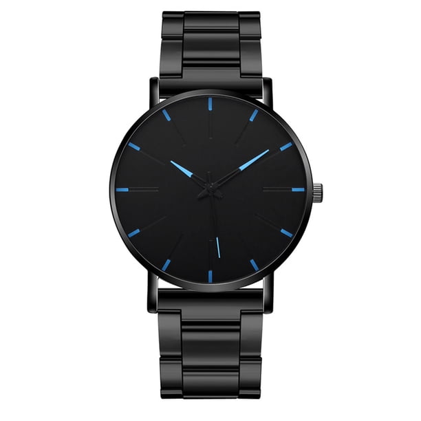 Reloj de pulsera de acero inoxidable para hombre, reloj de cuarzo, reloj de moda, reloj único