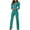 Green, variant on Women Blazer Outfits 2023 Jumpsuits for Women Formal Double-Breasted Blazer Business Attire Pants Office Ladies One Piece Rompers