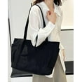 thumbnail image 3 of CoCoMangos Women’s Tote Handbag Large Capacity Commute Bag Utility Everyday Shoulder Bag Zipper Purse Stylish Work College Bag, 3 of 4