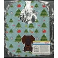 thumbnail image 2 of Christmas Wire Haired Dachshund Chocolate Baby Bib, 2 of 3