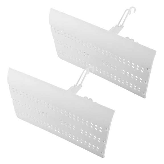ETEREAUTY 2-Pack White Ceiling Air Conditioner Deflector Plates for Even Airflow and Balanced Cooling Heating