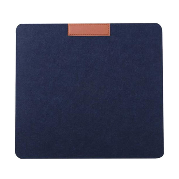 Alfombrilla de ratón moderna y suave para teclado de ordenador, alfombrilla de fieltro resistente al calor para oficina Azul oscuro