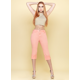 thumbnail image 2 of Pantalón Capri gabardina Mujer Push Up confort coral claro 9, 2 of 3
