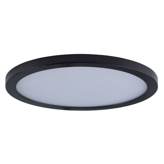 Maxim Black Wafer 10" Indoor/Outdoor LED Ceiling Light 3000K 57714WTBZ