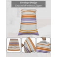 thumbnail image 6 of Orange Striped Pillow Cases Standard Size Set of 2 - Microfiber Bed Throw Pillow Covers, Farmhouse Stripes Modern Abstract Art Decorative Lumbar Pillow Cover with Envelope Closure for Sofa 20"x26", 6 of 6