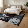 thumbnail image 3 of ODIKA 6'x9' Washable Area Rug Eerie Bloody Gothic Border Spooky Mansion Halloween Haunted Horror Playful for Family Room, Living Room, Master Bedroom, Non-Slip, Easy Care, 3 of 7