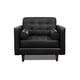 thumbnail image 1 of Sillón Individual de Piel Genuina ConfortoPiel  Noruega Negro, 1 of 3
