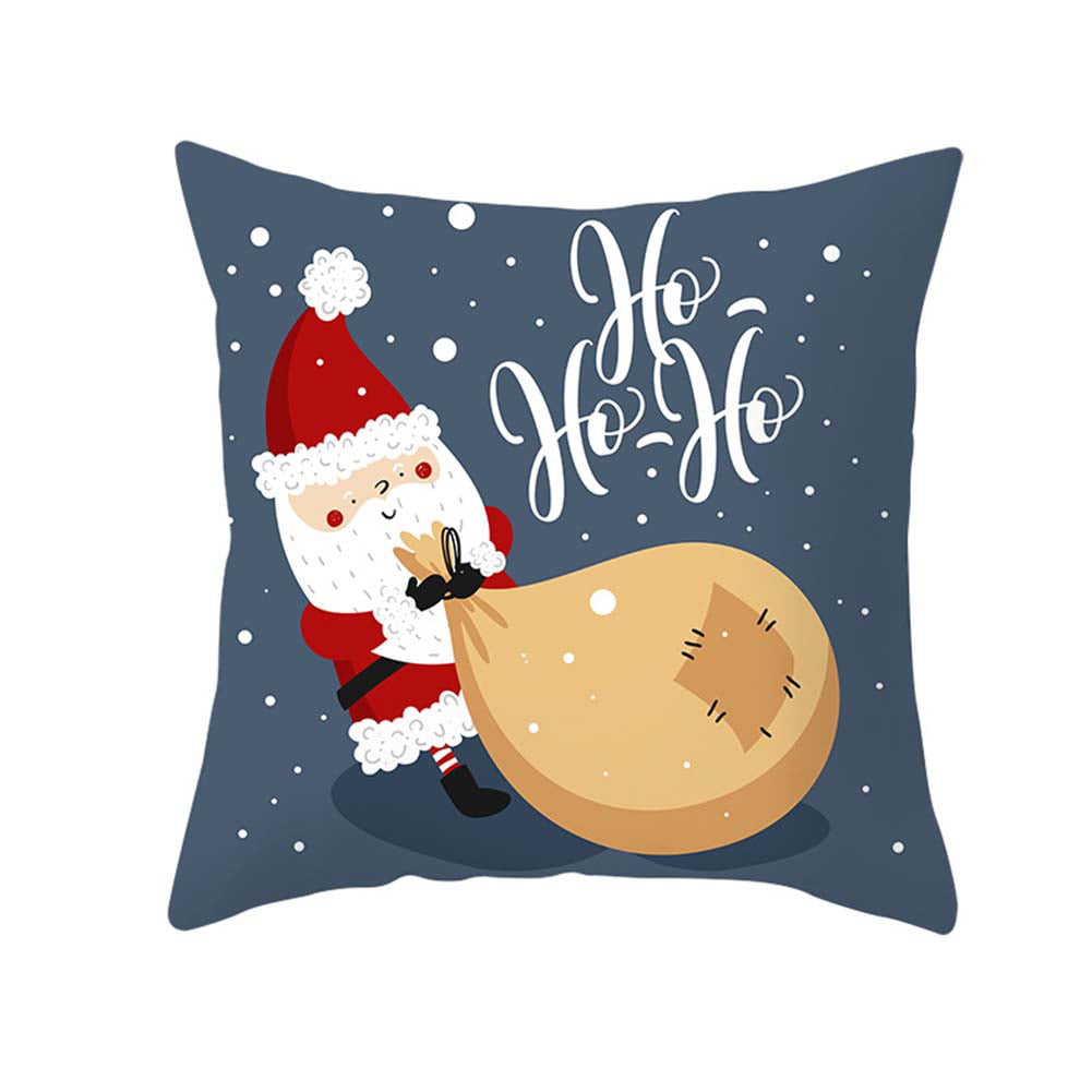 Christmas Pillow Case Xmas Santa Elk Throw Cushion Cover Sofa Bedroom Home Decor 