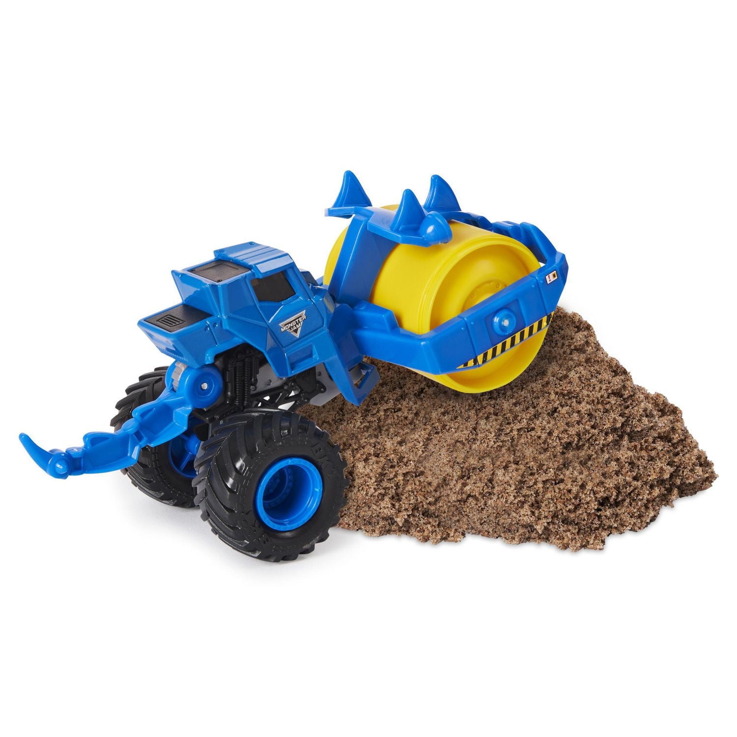 Monster Jam, Monster truck Rolland Dirt Squad Steamroller officiel avec pièces mobiles