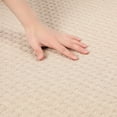 thumbnail image 3 of REGALWOVEN Weaving Pattern Bathroom Rugs Non Slip Washable, Soft Absorbent Thick Bath Mat, Quick Dry Shower Mats Beige 24" x 36", 3 of 7
