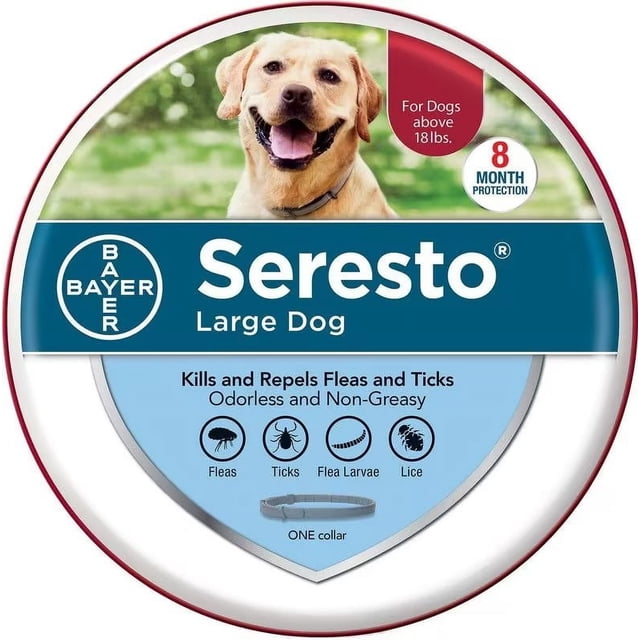 Collar antipulgas y garrapatas Seresto para perros grandes de más de 8 kg