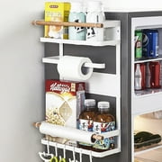 Refrigerator 6 Hooks Rack Magnetic Storage Organizer Holder Kitchen
