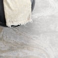 thumbnail image 6 of SAFAVIEH Orchard Edweena Modern Polyester Runner Rug, Grey/Gold, 2'2" x 17', 6 of 8