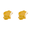 Yellow-2pc, variant on DefiDgd Cats Food Bowl Tilted Cat Bowls,Anti-Vomiting Cat Dish Food Water Bowls,Elevated Porcelain Pet Feeder Bowl Protect Cat's Spine(F)