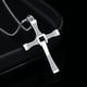 thumbnail image 2 of Collar de cruz s925 colgante de cruz de estrella de plata estilo europeo y americano colgante de hombre, 2 of 3